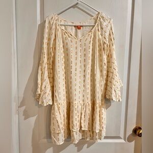 WILL NOT TAKE LESS Chelsea & Violet Boho Poka Dot Dress